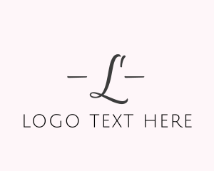 Handwriting - Fashion Elegant Makeup Cosmetics logo design