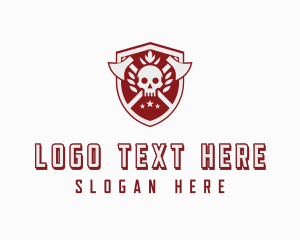 Mercenary - Skull Axe Weaponry logo design