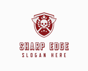 Skull Axe Weaponry logo design