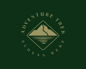 Trek - Mountain Lake Outdoor logo design