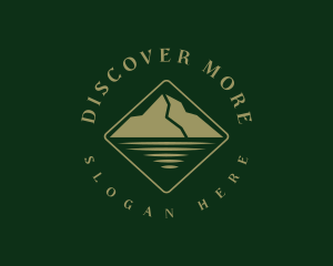 Explore - Mountain Lake Outdoor logo design