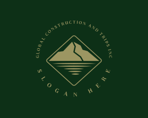 Camp - Mountain Lake Outdoor logo design