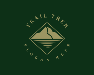 Hike - Mountain Lake Outdoor logo design