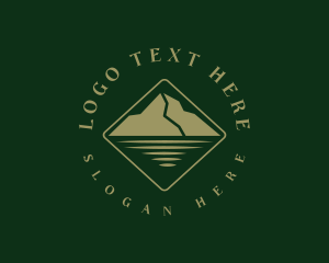 River - Mountain Lake Outdoor logo design