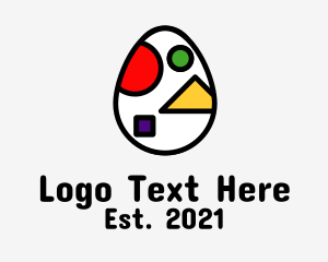 Lego - Toy Blocks Egg logo design