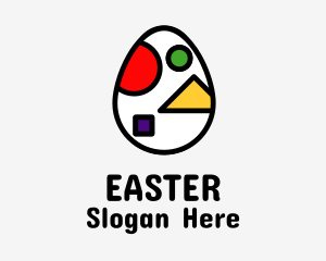 Toy Blocks Egg  Logo