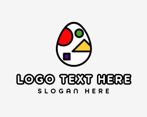 Blocks - Toy Blocks Egg logo design