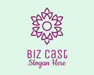 Event Styling - Elegant Purple Flower logo design