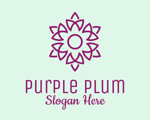 Purple - Elegant Purple Flower logo design