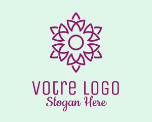 Purple - Elegant Purple Flower logo design