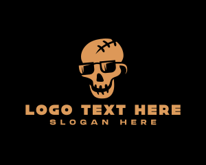 Skeleton - Thriller Skull Shades logo design