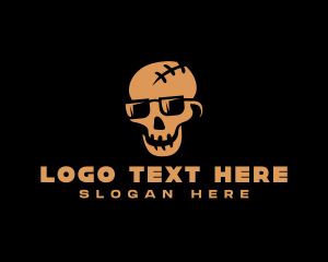 Thriller Skull Shades Logo