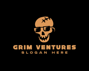 Thriller Skull Shades logo design