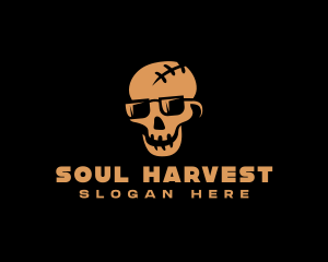 Thriller Skull Shades logo design