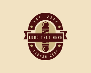 Barber Haircut Stylist Logo