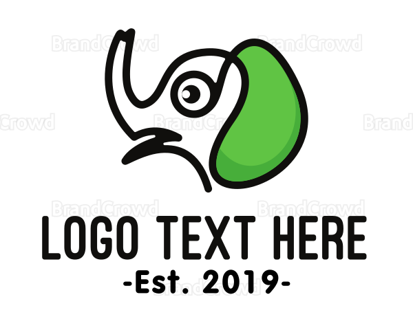 Green Ear Elephant Logo