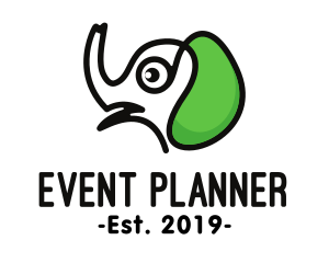 Animal - Green Ear Elephant logo design
