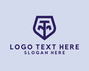 Corporate - Professional Minimalist Letter TM Shield logo design