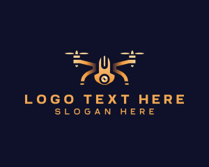 Production - Drone Film Videography logo design