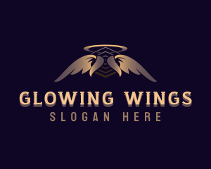 Spiritual Halo Wings logo design