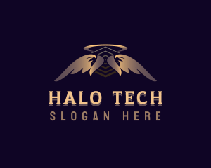 Spiritual Halo Wings logo design