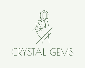 Luxurious Gemstone Hand logo design