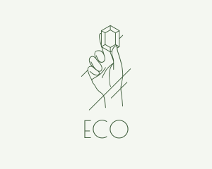 Expensive - Luxurious Gemstone Hand logo design