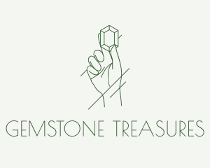 Luxurious Gemstone Hand logo design