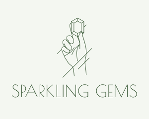 Luxurious Gemstone Hand logo design