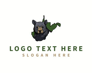 Rhododendron - West Virginia Black Bear logo design