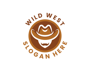 Western - Western Cowboy Hat logo design