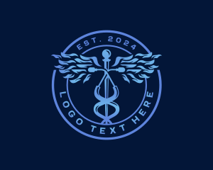 Caduceus Stethoscope Medical Logo