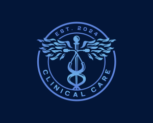 Caduceus Stethoscope Medical logo design