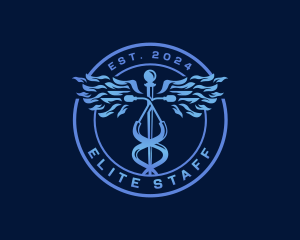 Caduceus Stethoscope Medical logo design