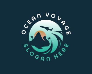 Island Plane Travel logo design