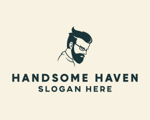 Men Hair Styling logo design