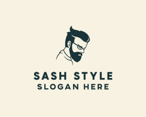 Men Hair Styling logo design