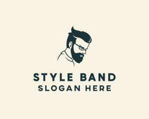 Men Hair Styling logo design