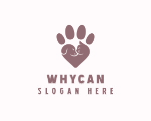 Paw Print - Animal Clinic Veterinary logo design