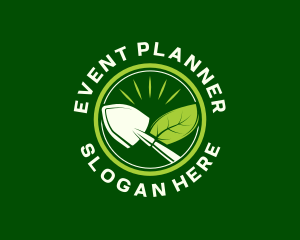 Garden Shovel Leaf Logo