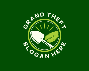Garden - Garden Shovel Leaf logo design