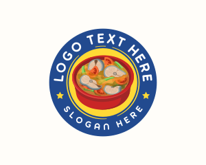 Kare Kare - Asian Fish Soup logo design