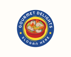 Asian Fish Soup logo design