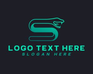 Exotic - Snake Serpent Letter S logo design