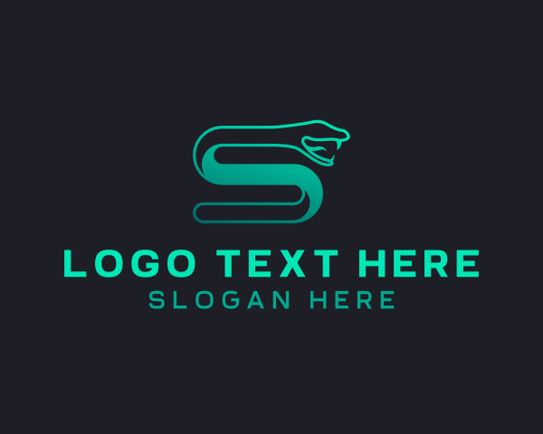 Snake - Snake Serpent Letter S logo design