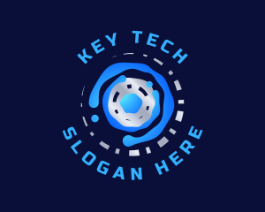 Water Tech Circuit logo design