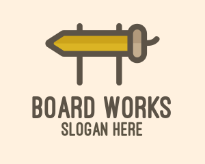 Board - Long Acorn Nut logo design