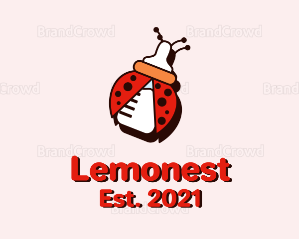 Ladybug Baby Bottle Logo