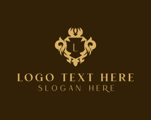 Regal - Royalty Shield Crown logo design