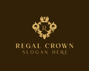 Royalty Shield Crown logo design